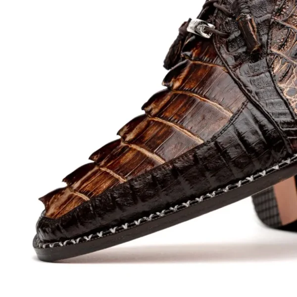 Hot Marco di Milano Caribe Caiman Crocodile Derby Orix / Brown