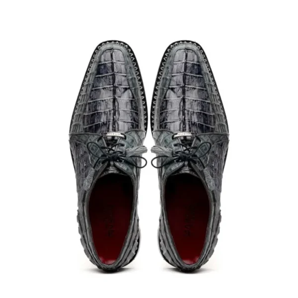 marco_di_milano_caribe_ca_4-2.webp Best Sale Marco di Milano Caribe Caiman Crocodile Derby Dark Grey DarkGrey