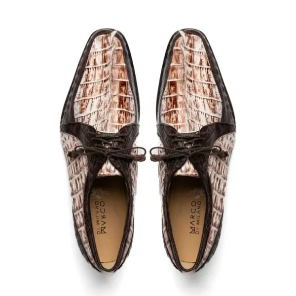 marco_di_milano_caribe_ca_4-3.webp Best Sale Marco di Milano Caribe Caiman Crocodile Derby Rustic White / Brown
