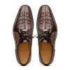 Hot Marco di Milano Caribe Caiman Crocodile Derby Orix / Brown