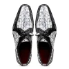 New Marco di Milano Caribe Caiman Crocodile Derby Newspaper / Black
