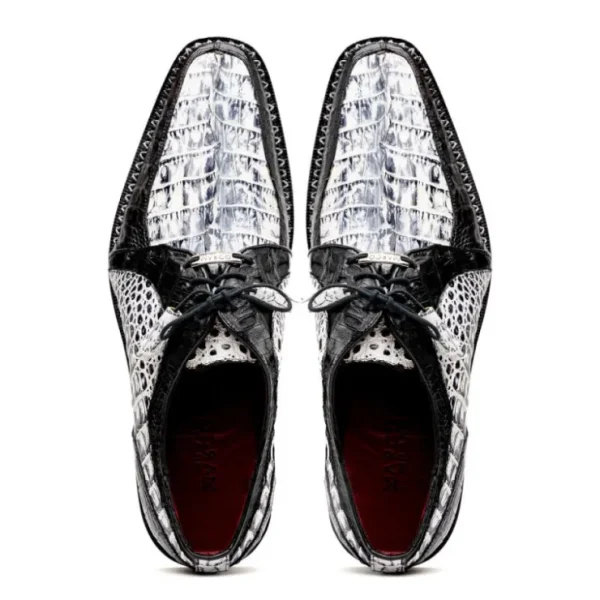 marco_di_milano_caribe_ca_6.webp New Marco di Milano Caribe Caiman Crocodile Derby Newspaper / Black