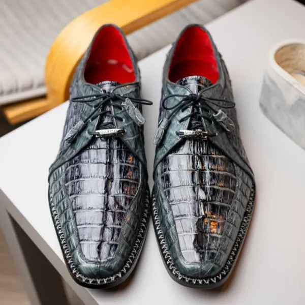 marco_di_milano_caribe_ca_7-2.webp Best Sale Marco di Milano Caribe Caiman Crocodile Derby Dark Grey DarkGrey