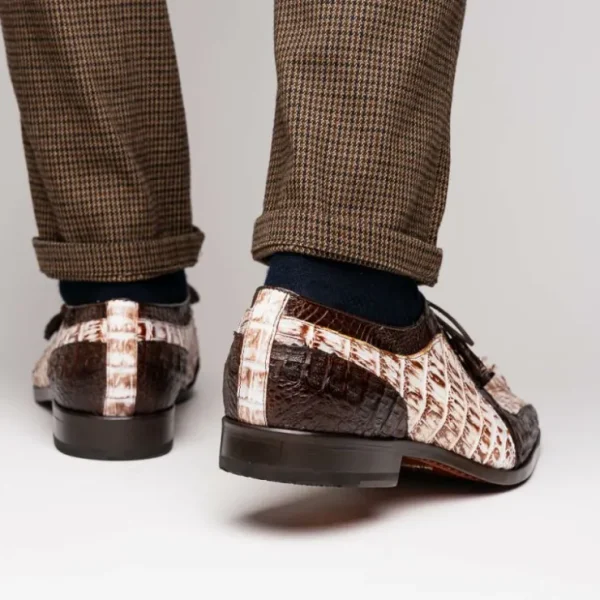 marco_di_milano_caribe_ca_7-3.webp Best Sale Marco di Milano Caribe Caiman Crocodile Derby Rustic White / Brown