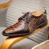 Hot Marco di Milano Caribe Caiman Crocodile Derby Orix / Brown