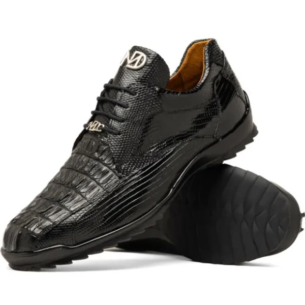 marco_di_milano_crater_ca_1.webp Outlet Marco di Milano Crater Caiman Crocodile / Lizard Sneaker Black