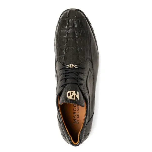 marco_di_milano_crater_ca_3.webp Outlet Marco di Milano Crater Caiman Crocodile / Lizard Sneaker Black