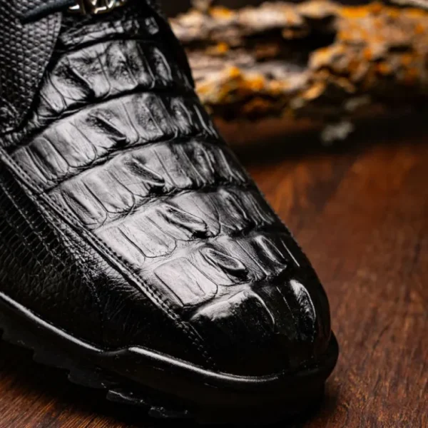 marco_di_milano_crater_ca_6.webp Outlet Marco di Milano Crater Caiman Crocodile / Lizard Sneaker Black