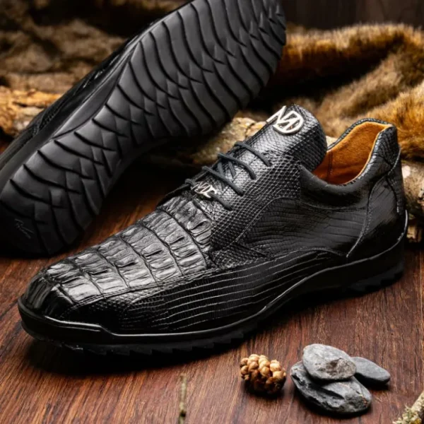 marco_di_milano_crater_ca_7.webp Outlet Marco di Milano Crater Caiman Crocodile / Lizard Sneaker Black