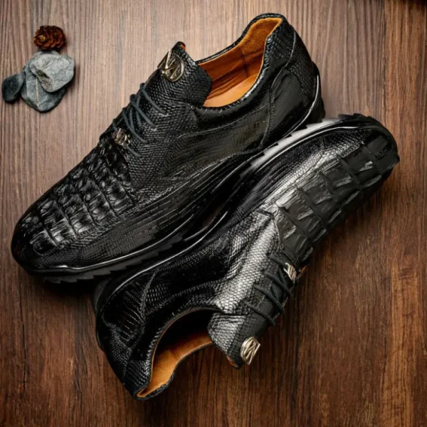 marco_di_milano_crater_ca_8.webp Outlet Marco di Milano Crater Caiman Crocodile / Lizard Sneaker Black
