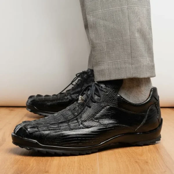 marco_di_milano_crater_ca_9.webp Outlet Marco di Milano Crater Caiman Crocodile / Lizard Sneaker Black