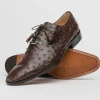 Outlet Marco di Milano Criss Ostrich Quill Dress Oxfords Brown
