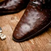 Outlet Marco di Milano Criss Ostrich Quill Dress Oxfords Brown