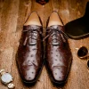 Outlet Marco di Milano Criss Ostrich Quill Dress Oxfords Brown
