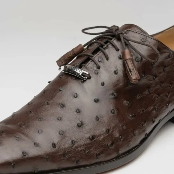 Outlet Marco di Milano Criss Ostrich Quill Dress Oxfords Brown