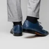 New Marco di Milano Criss Ostrich Quill Dress Oxfords Navy