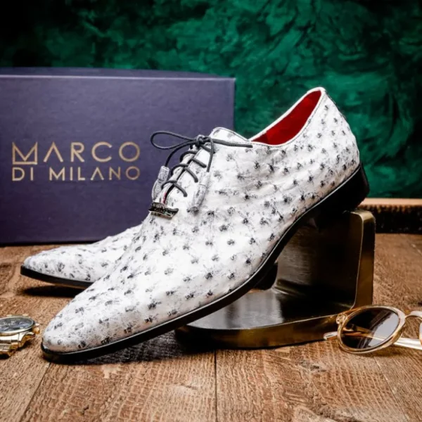 Clearance Marco di Milano Criss Ostrich Quill Dress Oxfords Antique Newspaper AntiqueNewspaper