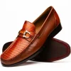 Hot Marco di Milano Enzo Lizard Bit Loafers Cognac