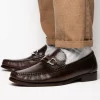 Online Marco di Milano Enzo Lizard Bit Loafers Brown