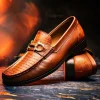 Hot Marco di Milano Enzo Lizard Bit Loafers Cognac