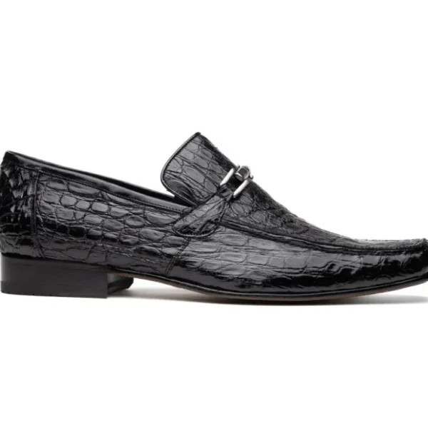 marco_di_milano_fabro_cai_0.webp Online Marco di Milano Fabro Caiman Crocodile Bit Loafers Black