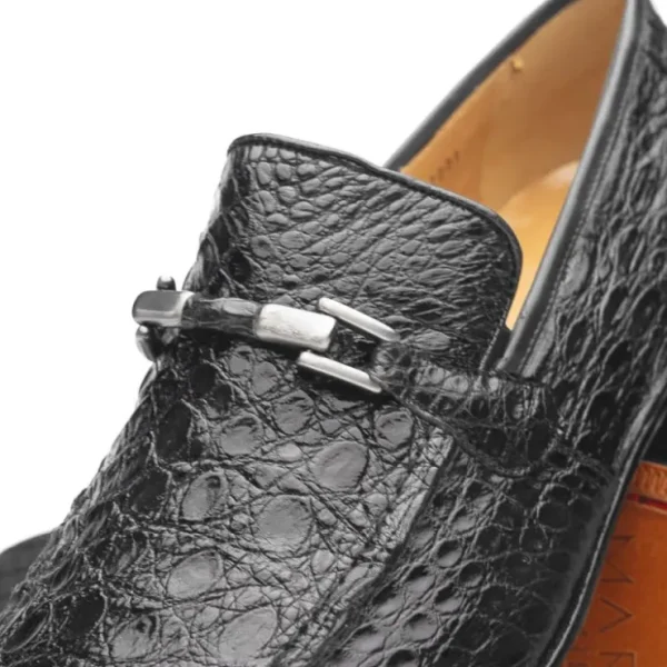 marco_di_milano_fabro_cai_2-2.webp New Marco di Milano Fabro Caiman Crocodile Bit Loafers Grey