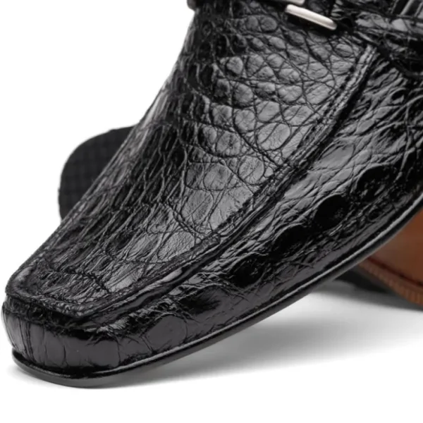 marco_di_milano_fabro_cai_4.webp Online Marco di Milano Fabro Caiman Crocodile Bit Loafers Black