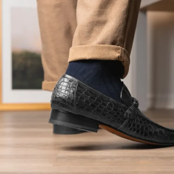 marco_di_milano_fabro_cai_7-2.webp New Marco di Milano Fabro Caiman Crocodile Bit Loafers Grey