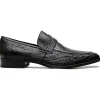Store Marco di Milano Fangio Ostrich Penny Loafer Black