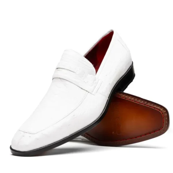 marco_di_milano_fangio_os_2-3.webp Online Marco di Milano Fangio Ostrich Penny Loafers White