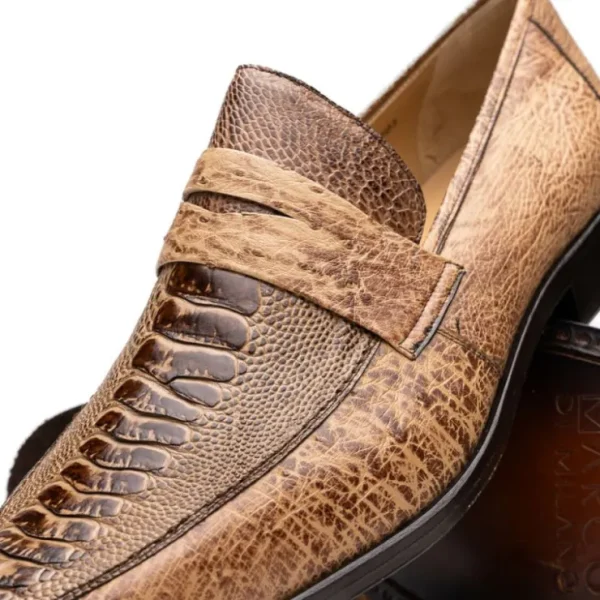 Cheap Marco di Milano Fangio Ostrich Penny Loafers Orix