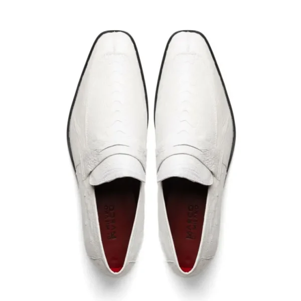marco_di_milano_fangio_os_4-3.webp Online Marco di Milano Fangio Ostrich Penny Loafers White
