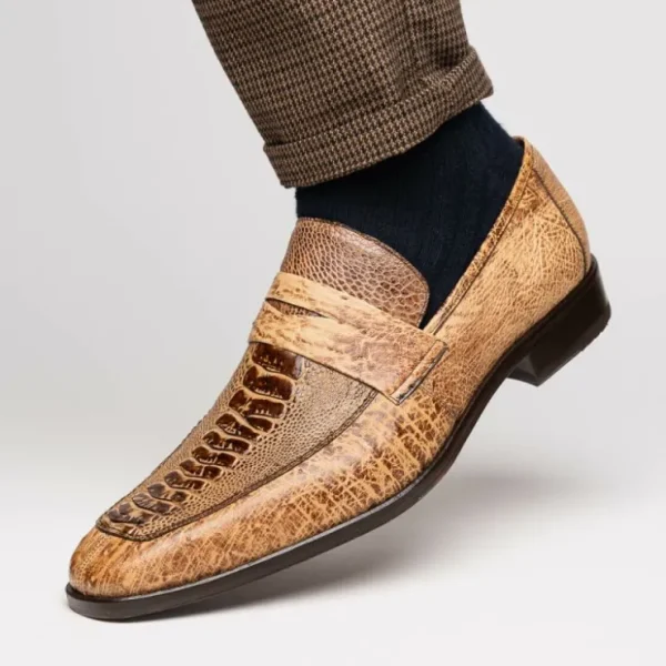 Cheap Marco di Milano Fangio Ostrich Penny Loafers Orix