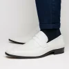 Online Marco di Milano Fangio Ostrich Penny Loafers White
