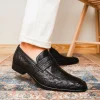 Store Marco di Milano Fangio Ostrich Penny Loafer Black