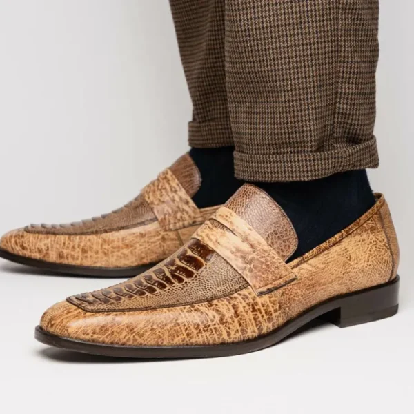 Cheap Marco di Milano Fangio Ostrich Penny Loafers Orix