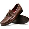 Hot Marco di Milano Ferrioni Ostrich Bit Loafer Brown