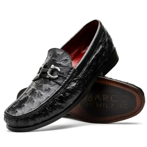 marco_di_milano_ferrioni__1.webp Hot Marco di Milano Ferrioni Ostrich Bit Loafer Black