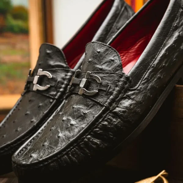marco_di_milano_ferrioni__10.webp Hot Marco di Milano Ferrioni Ostrich Bit Loafer Black