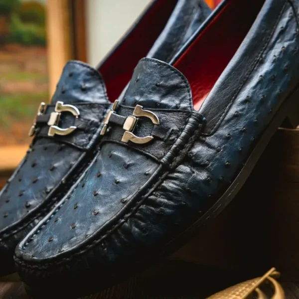 marco_di_milano_ferrioni__11.webp Online Marco di Milano Ferrioni Ostrich Bit Loafer Navy