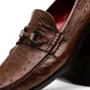 Hot Marco di Milano Ferrioni Ostrich Bit Loafer Brown
