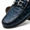 Online Marco di Milano Ferrioni Ostrich Bit Loafer Navy