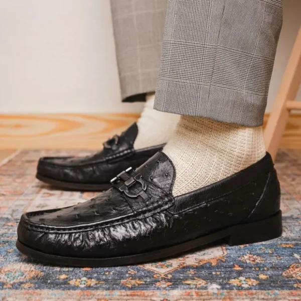 marco_di_milano_ferrioni__5.webp Hot Marco di Milano Ferrioni Ostrich Bit Loafer Black