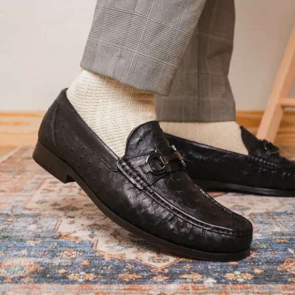 marco_di_milano_ferrioni__6.webp Hot Marco di Milano Ferrioni Ostrich Bit Loafer Black