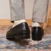 Hot Marco di Milano Ferrioni Ostrich Bit Loafer Black