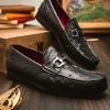 Hot Marco di Milano Ferrioni Ostrich Bit Loafer Black