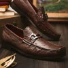 Hot Marco di Milano Ferrioni Ostrich Bit Loafer Brown