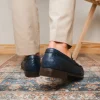 Online Marco di Milano Ferrioni Ostrich Bit Loafer Navy