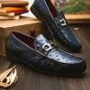 Online Marco di Milano Ferrioni Ostrich Bit Loafer Navy