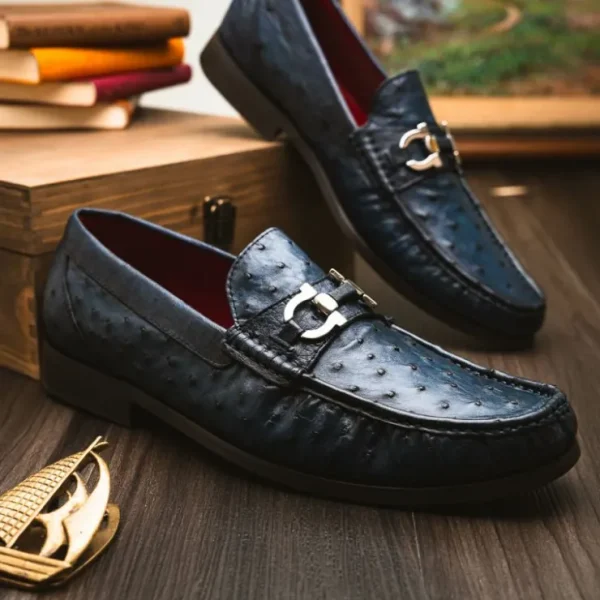 marco_di_milano_ferrioni__9-3.webp Online Marco di Milano Ferrioni Ostrich Bit Loafer Navy